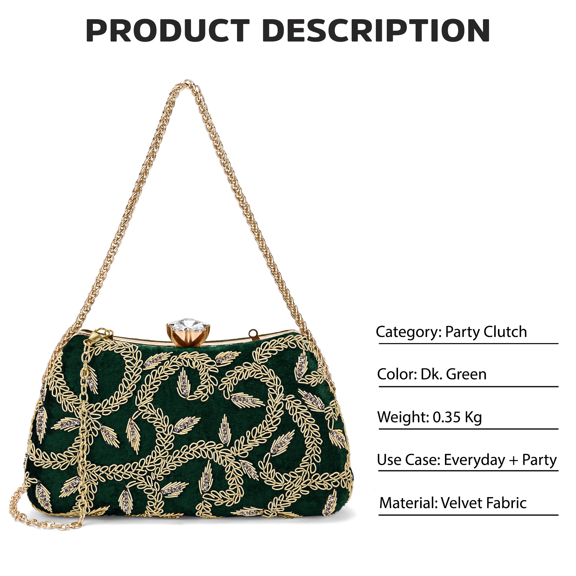 Trenton Handle Large Frame Clutch