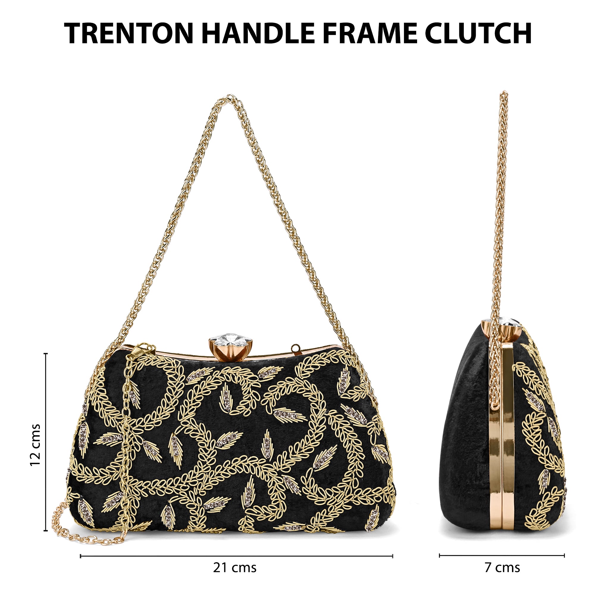 Trenton Handle Large Frame Clutch