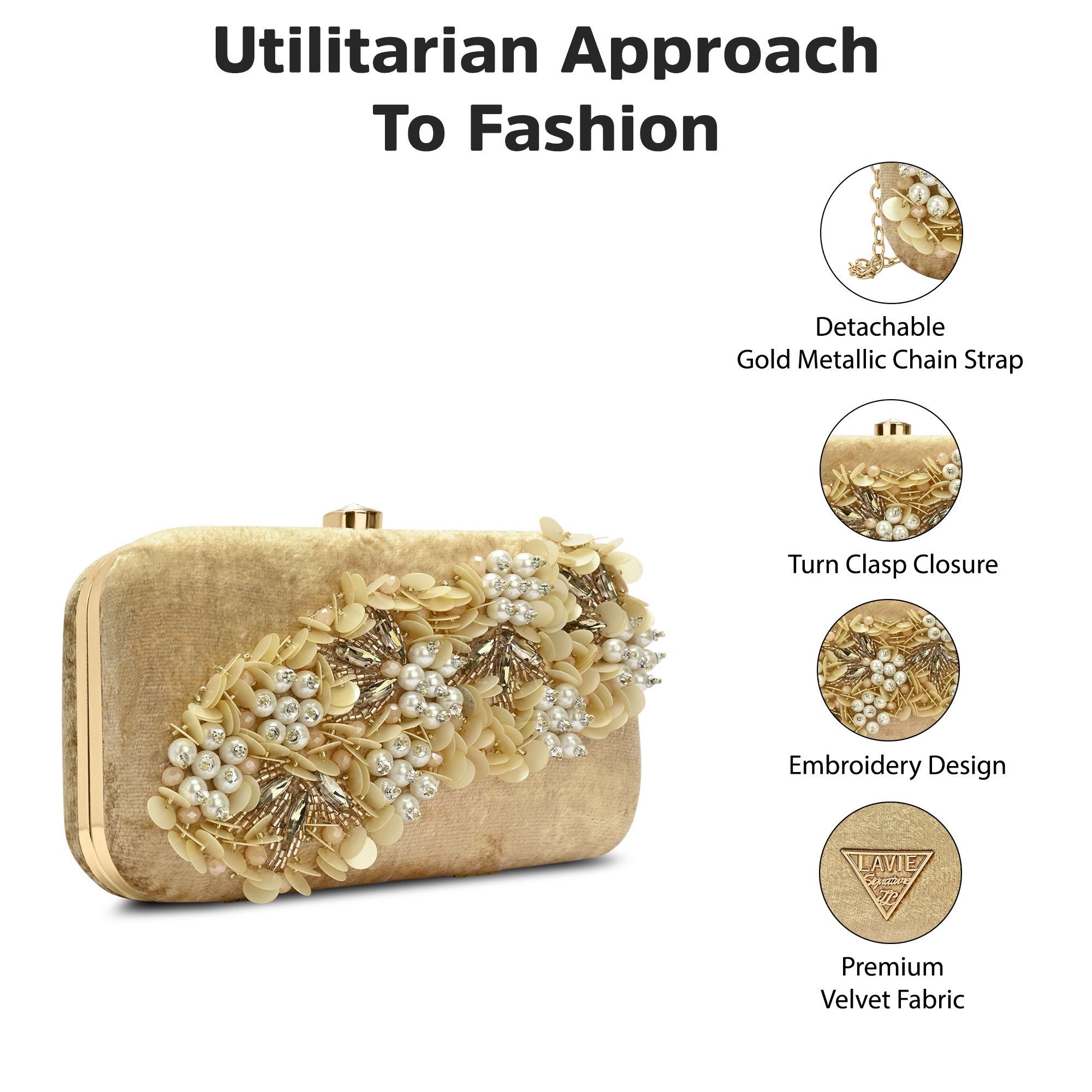 Eris Square Medium Frame Clutch