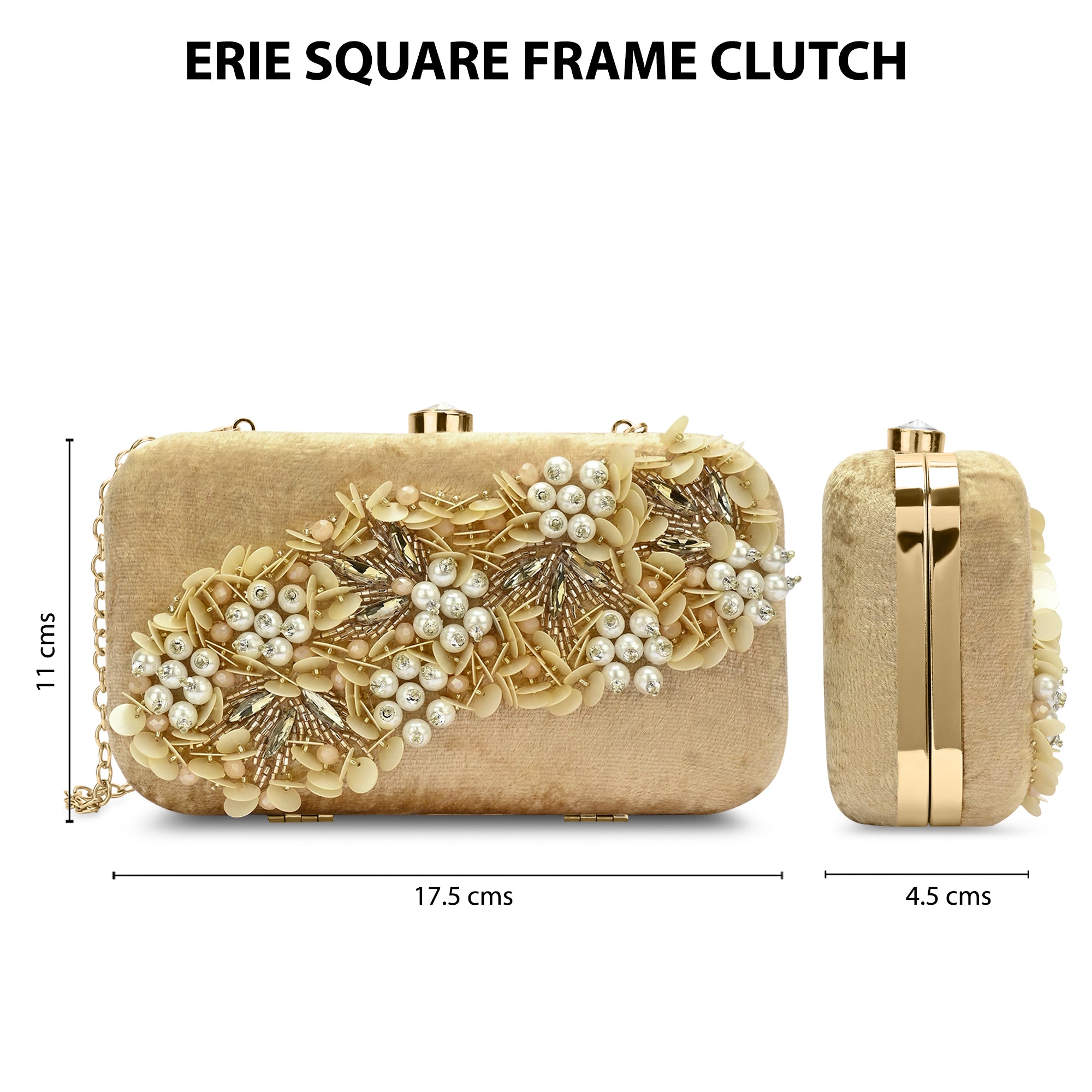Eris Square Medium Frame Clutch