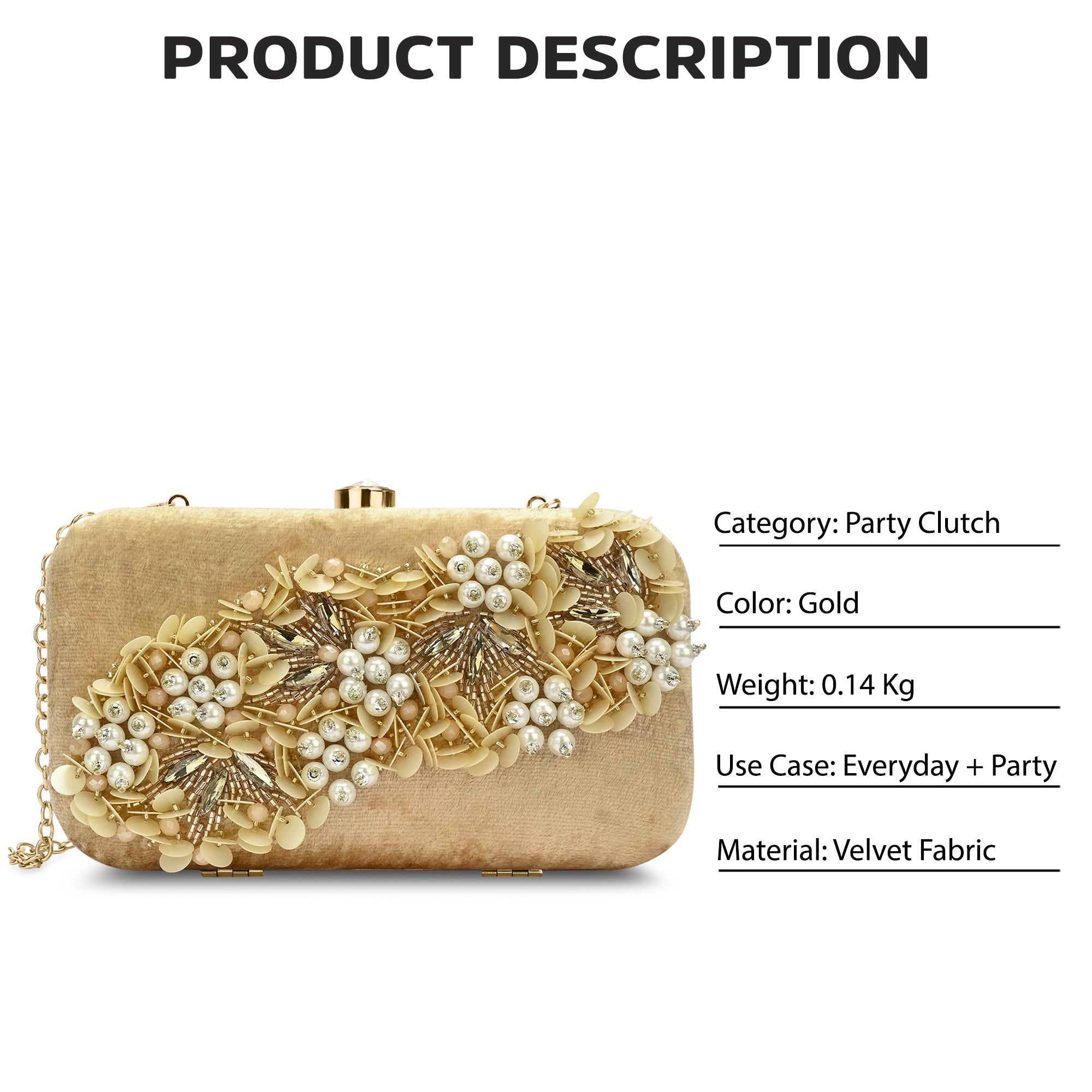 Eris Square Medium Frame Clutch