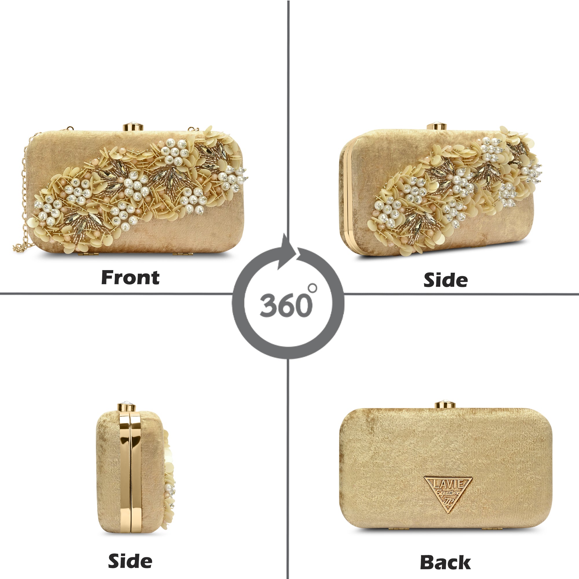 Eris Square Medium Frame Clutch