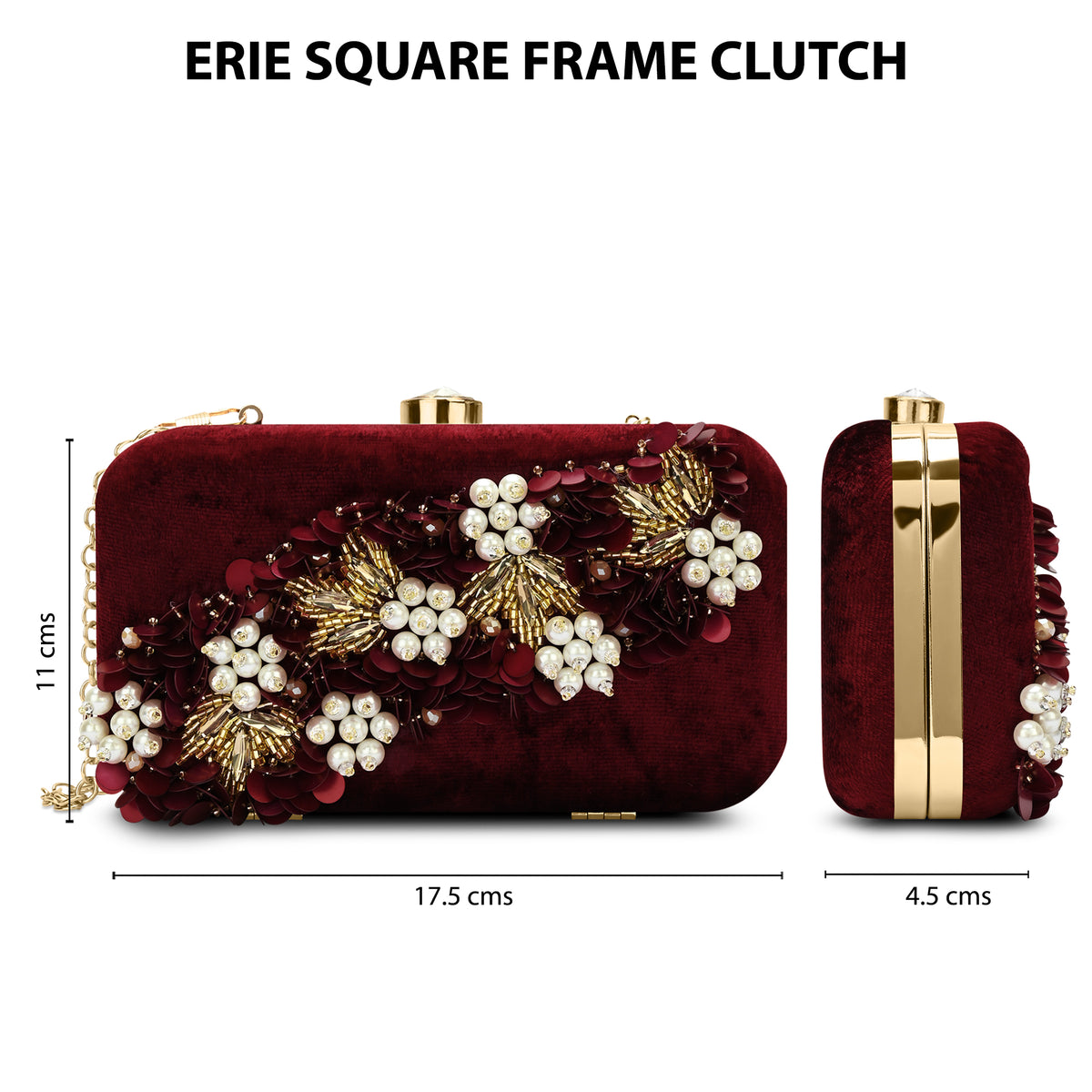 Eris Square Medium Frame Clutch