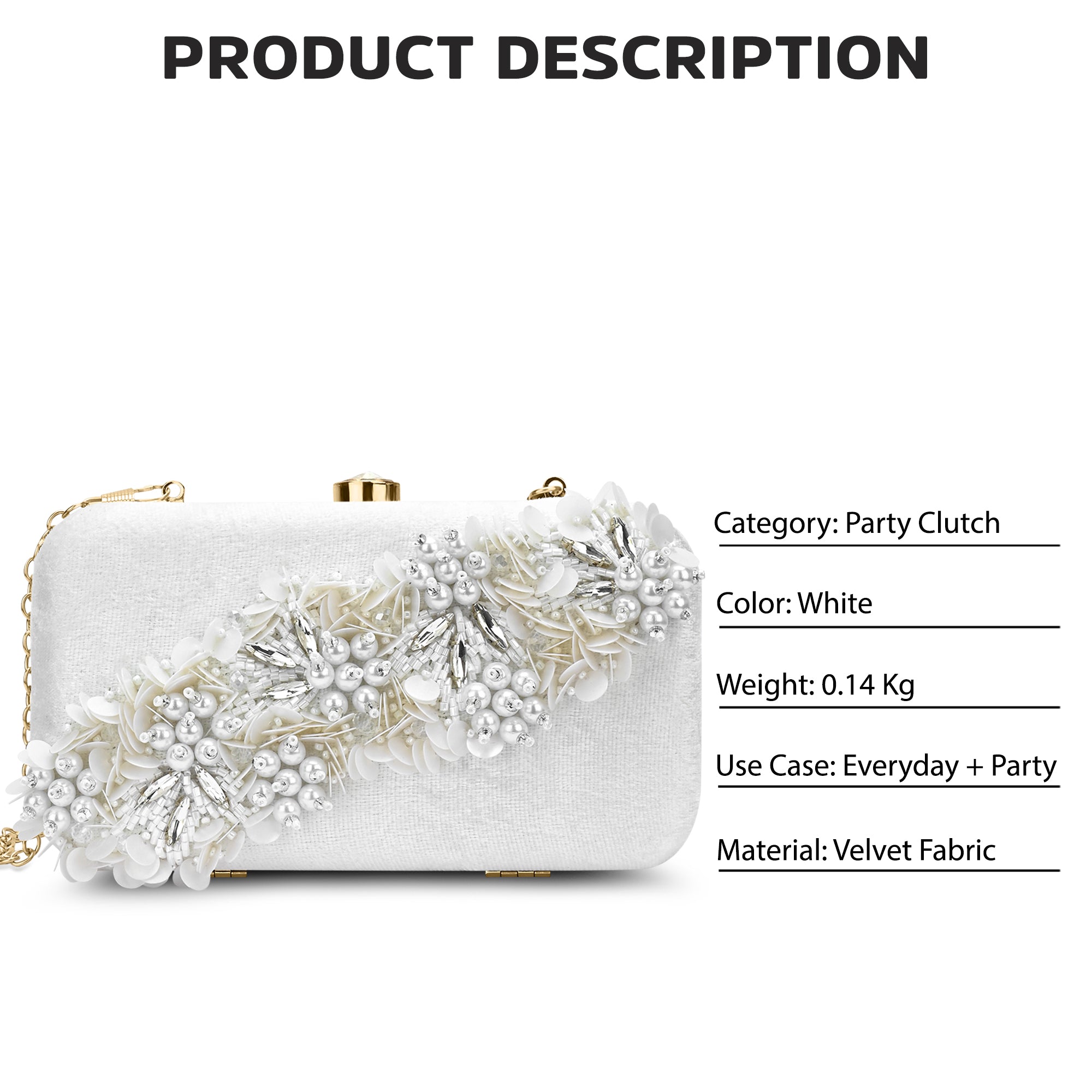 Eris Square Medium Frame Clutch