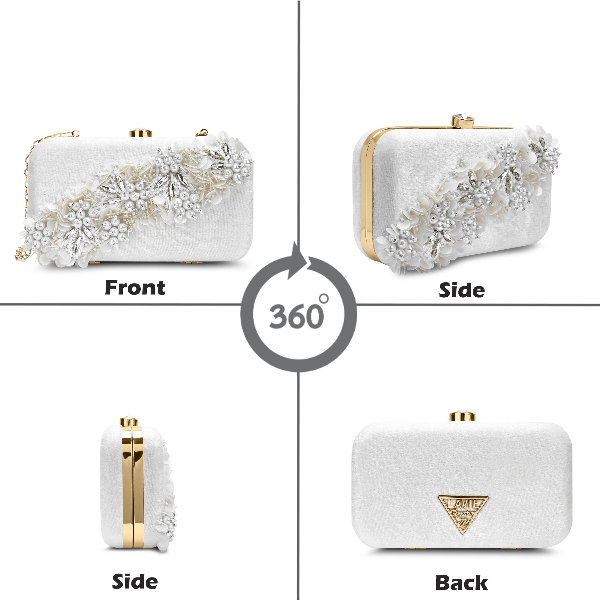 Eris Square Medium Frame Clutch