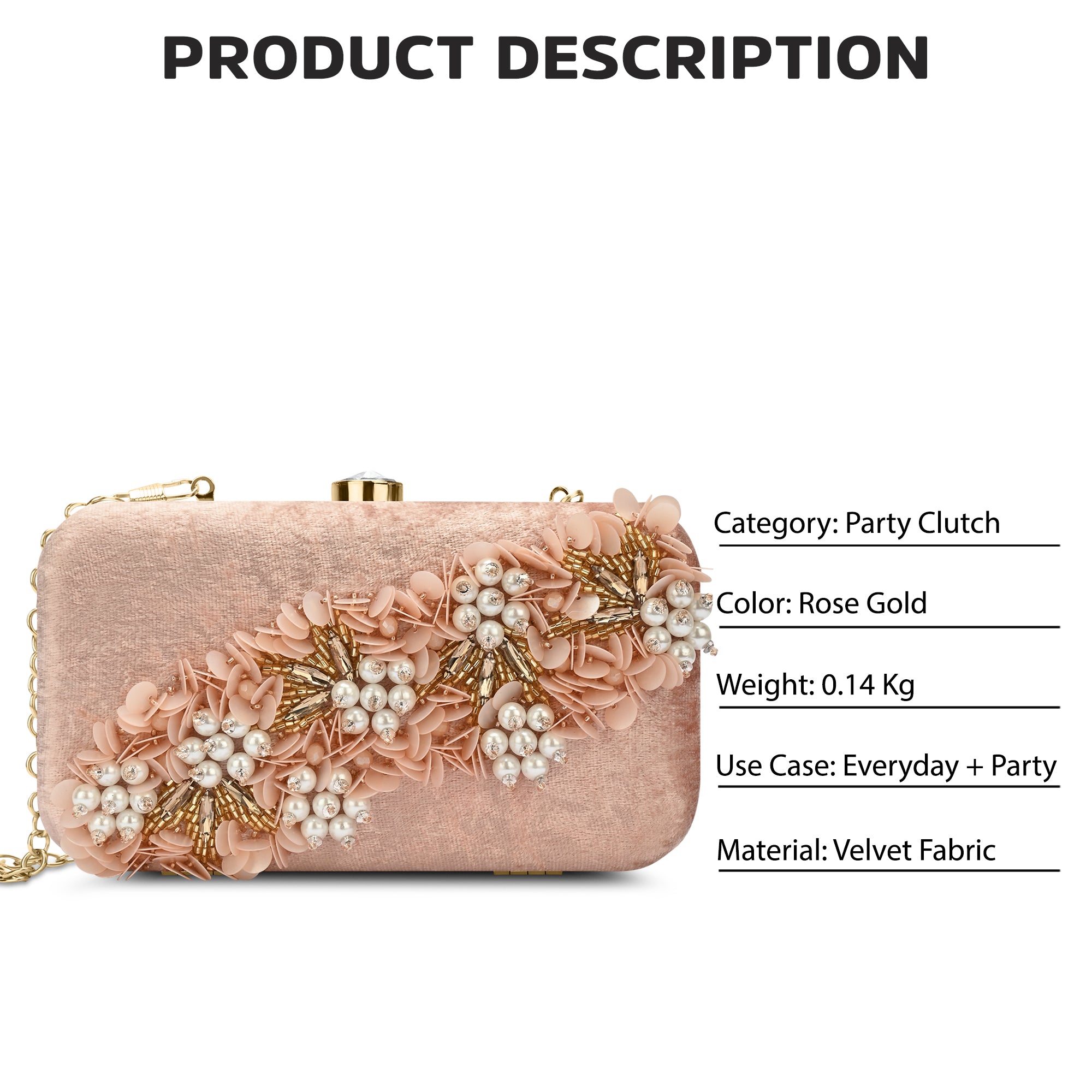 Eris Square Medium Frame Clutch