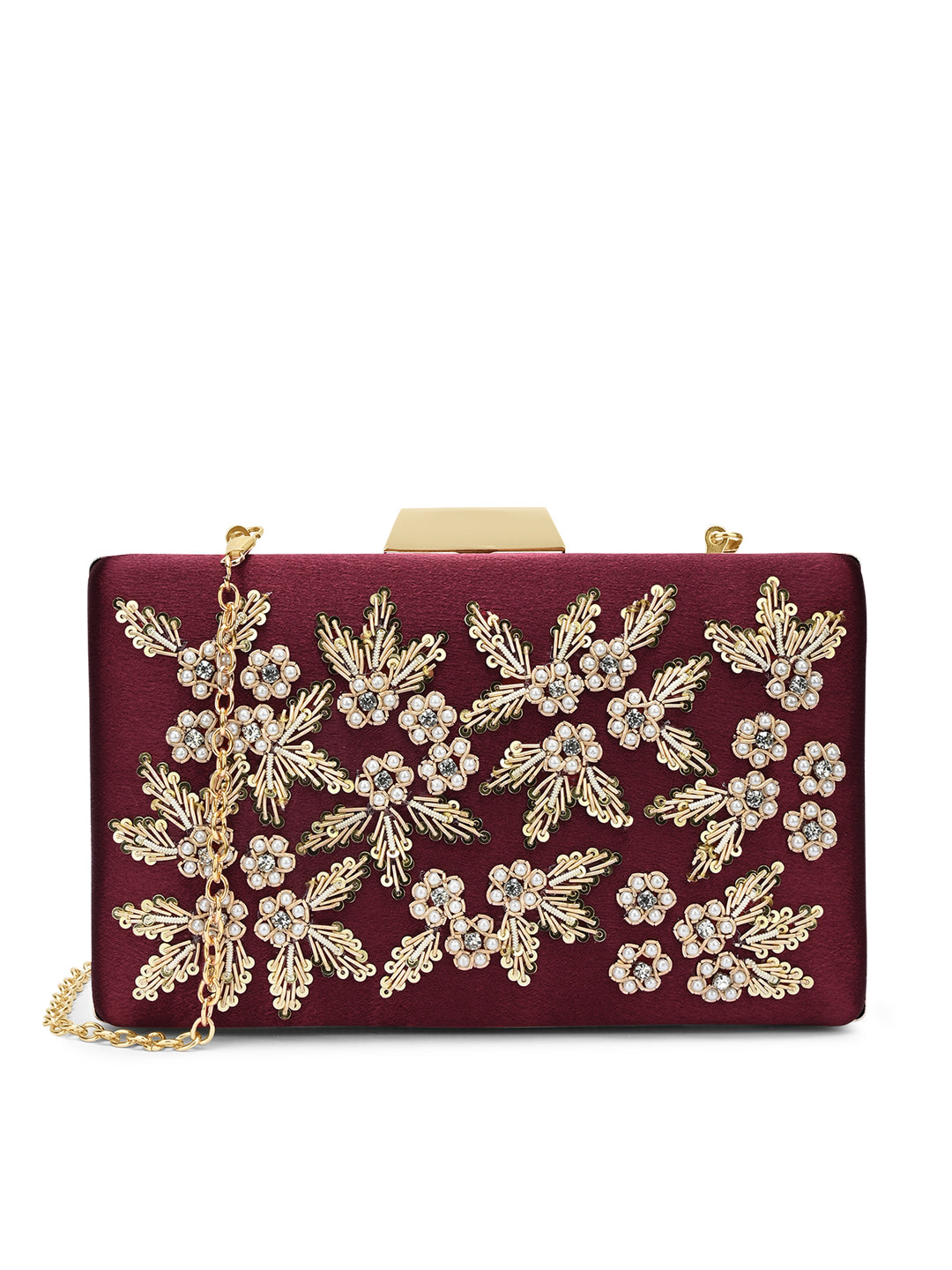 Ogden Embroyidery Large Frame Clutch