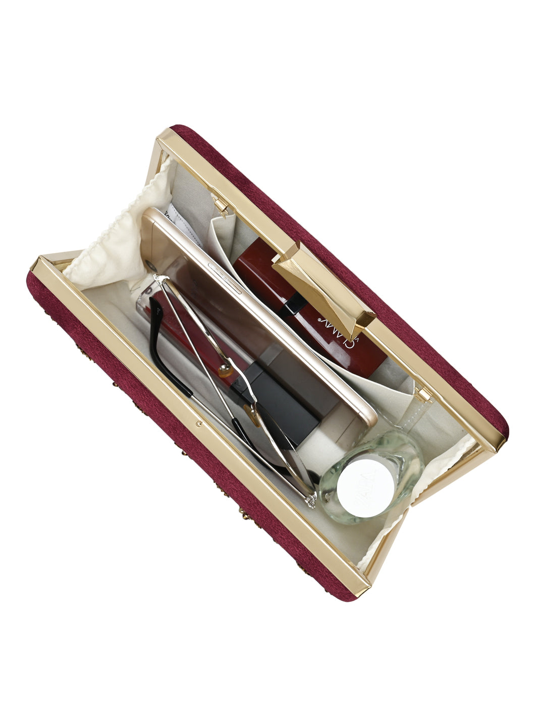 Ogden Embroyidery Large Frame Clutch