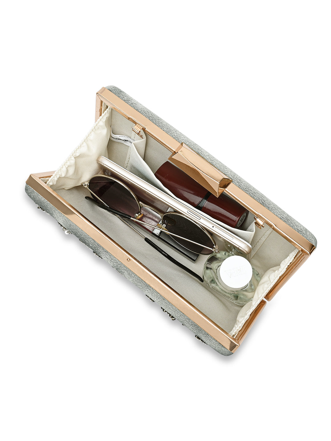 Ogden Embroyidery Large Frame Clutch