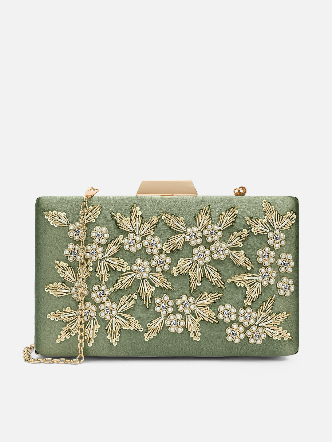 Ogden Embroyidery Large Frame Clutch