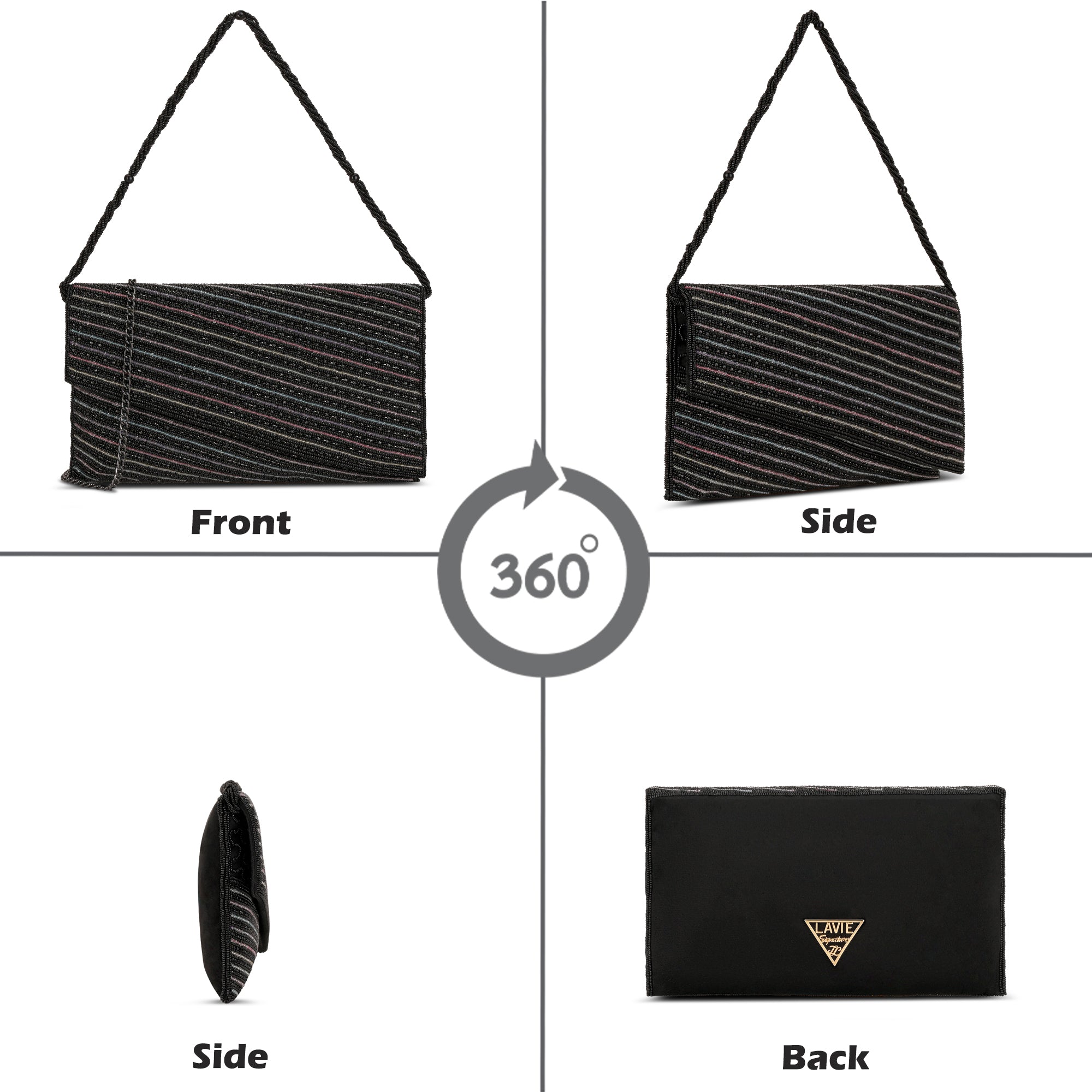 Roanoke Beads Envelop Large Clutch