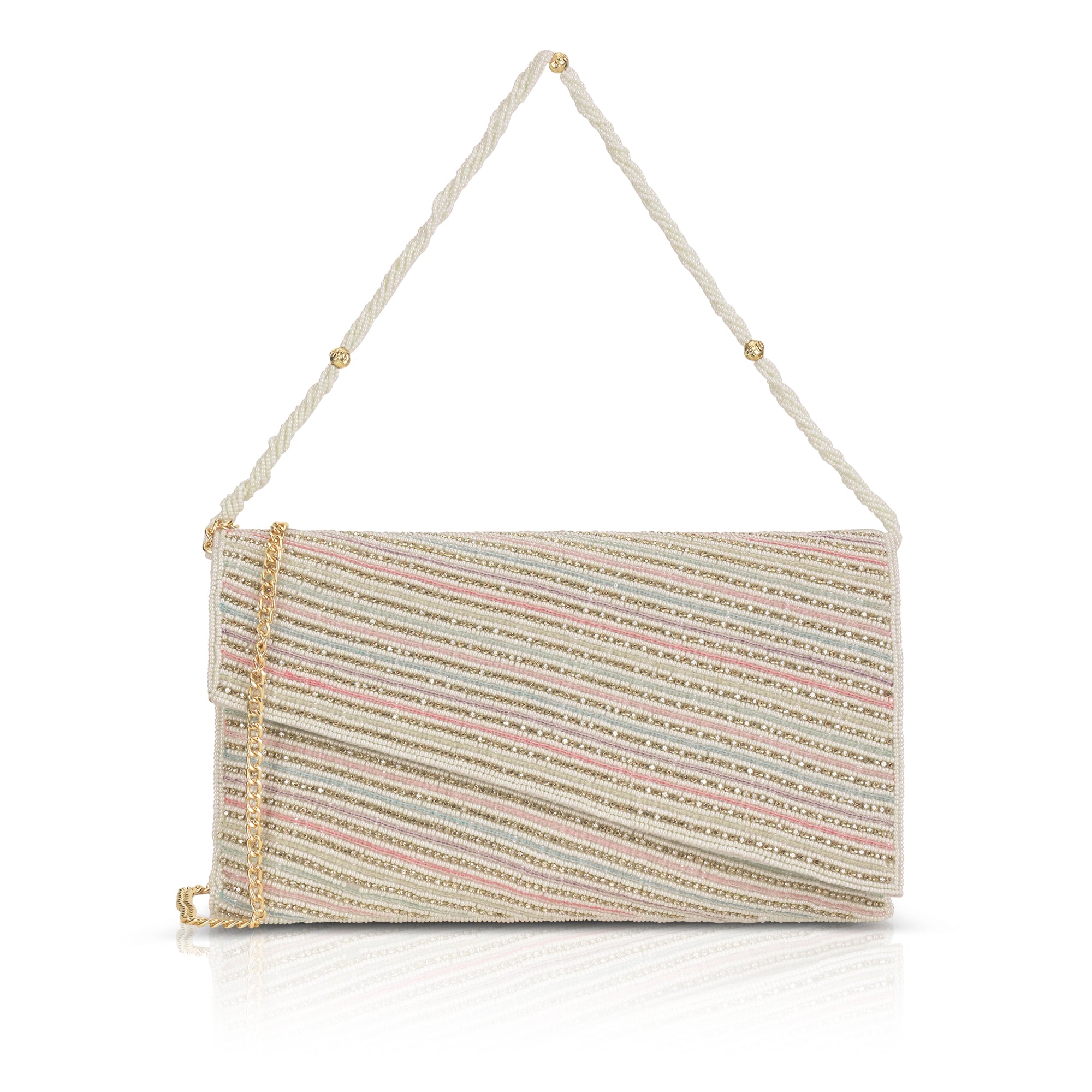 Roanoke Beads Envelop Large Clutch