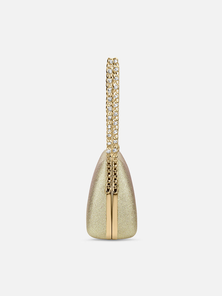 Updo Large Framed Clutch Gold
