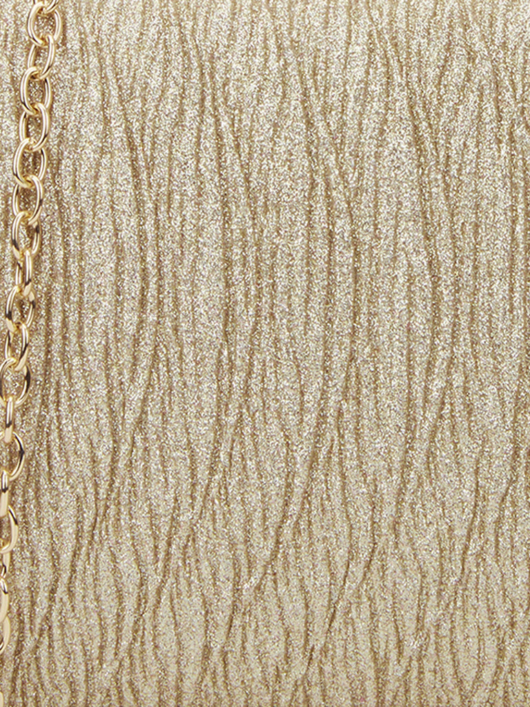 Glisten Small Framed Clutch Gold