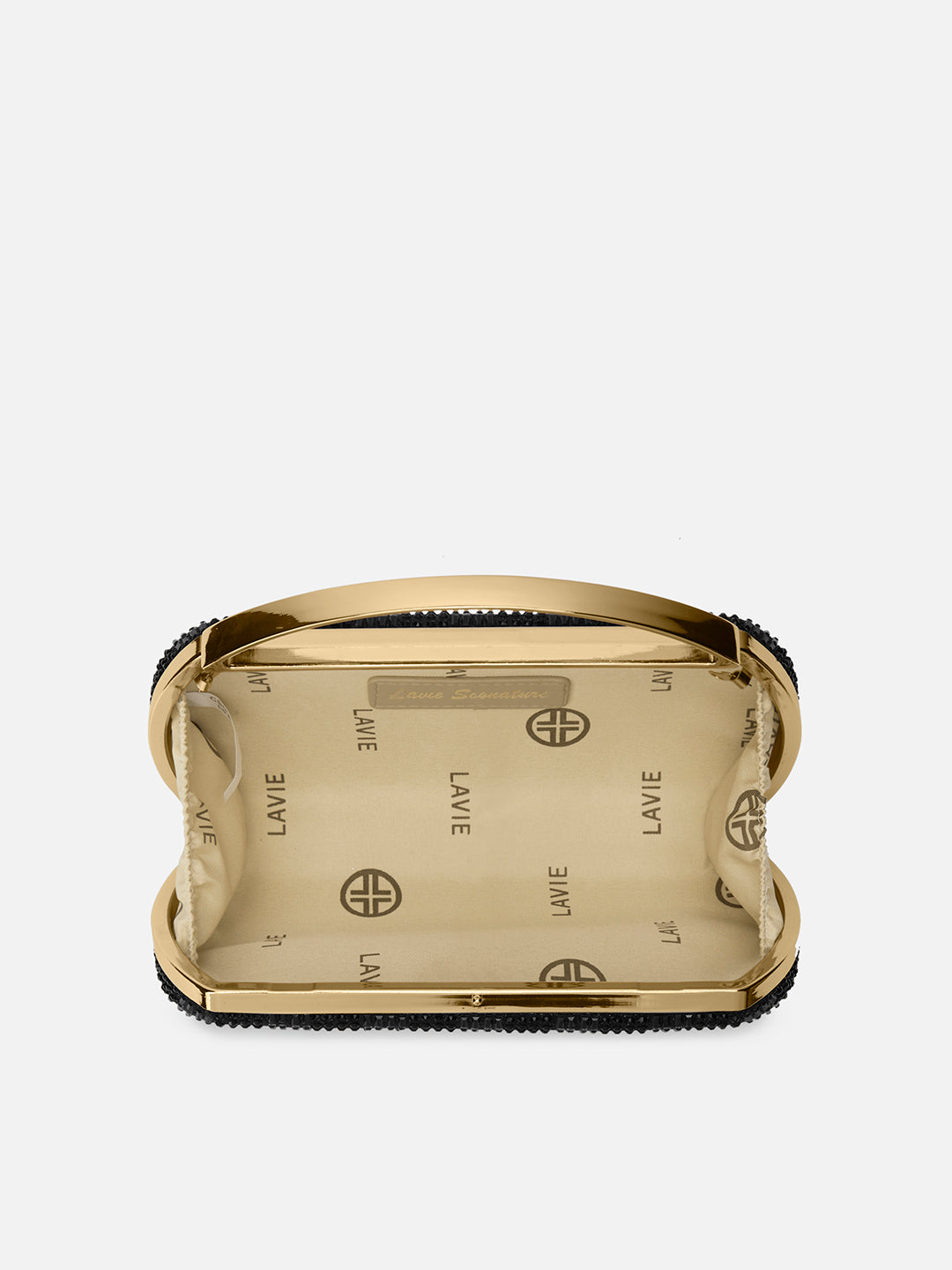 Bun Large Handle Clutch Black