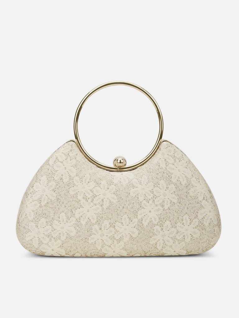 Adore Large Handle Clutch Gold