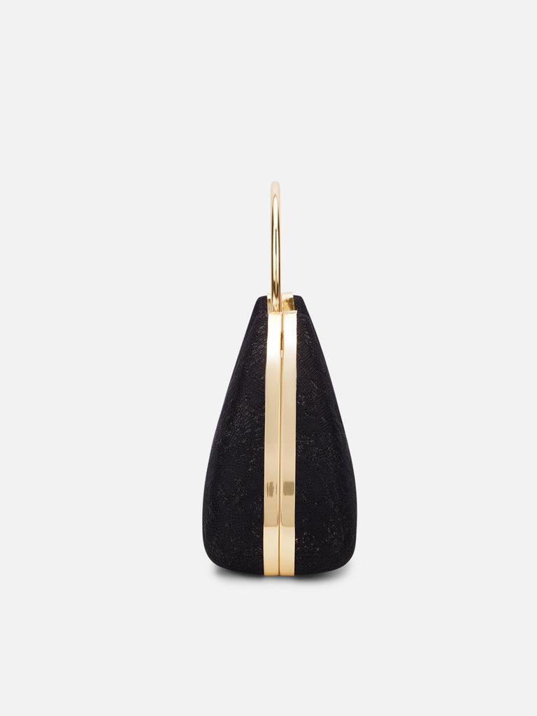 Adore Large Handle Clutch Black
