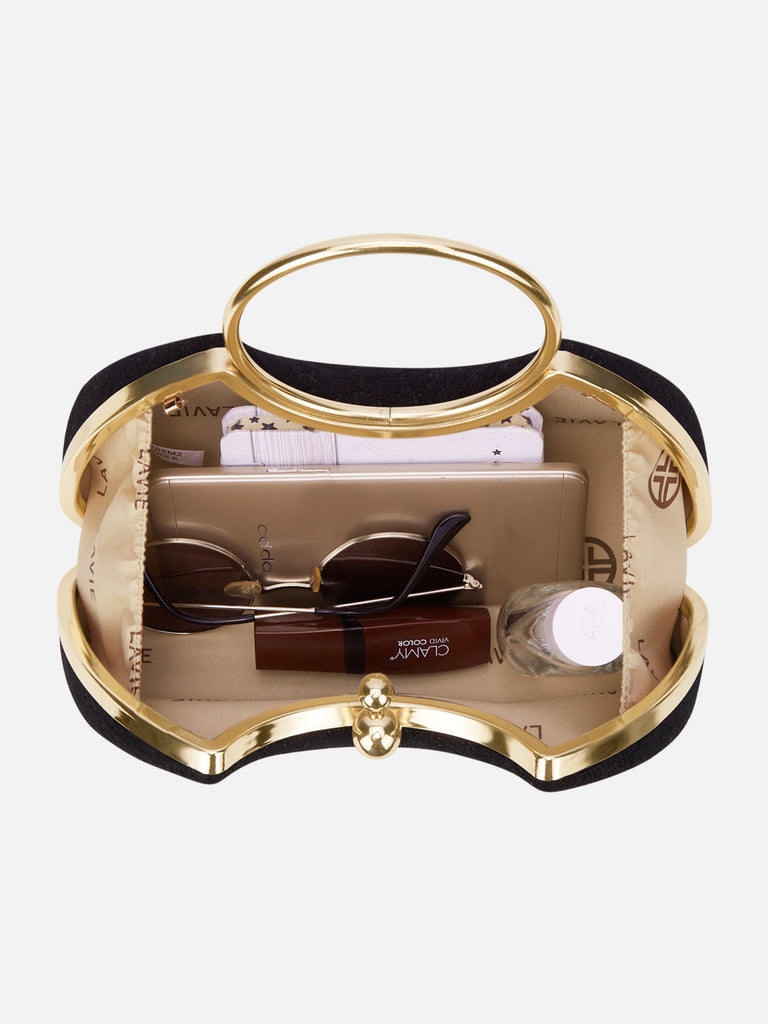 Adore Large Handle Clutch Black