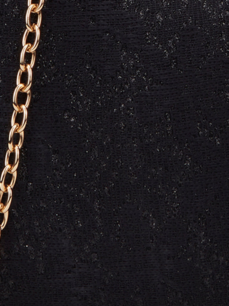 Adore Large Handle Clutch Black
