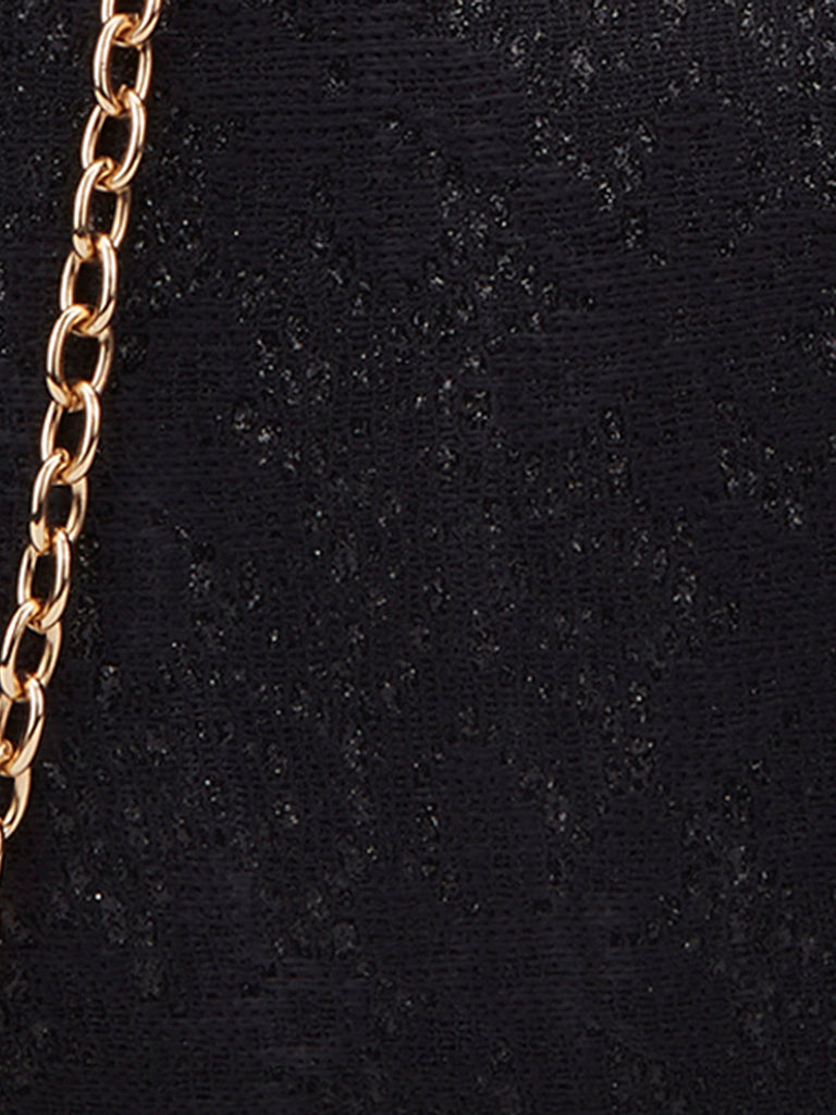 Adore Large Handle Clutch Black