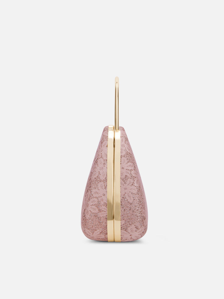 Adore Large Handle Clutch Rose Gold