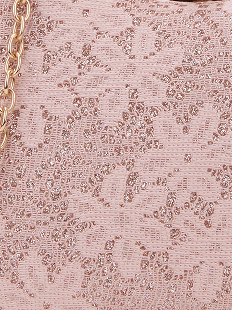 Adore Large Handle Clutch Rose Gold