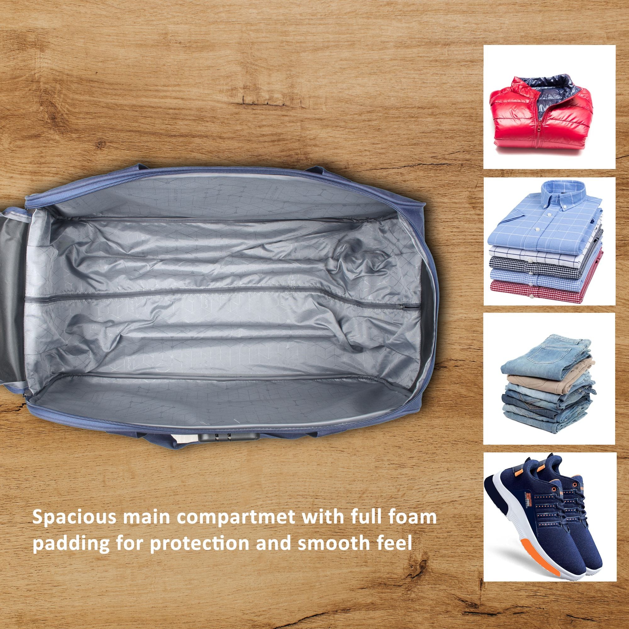 Camelot Wheel Duffle Bag Combi Lock Navy