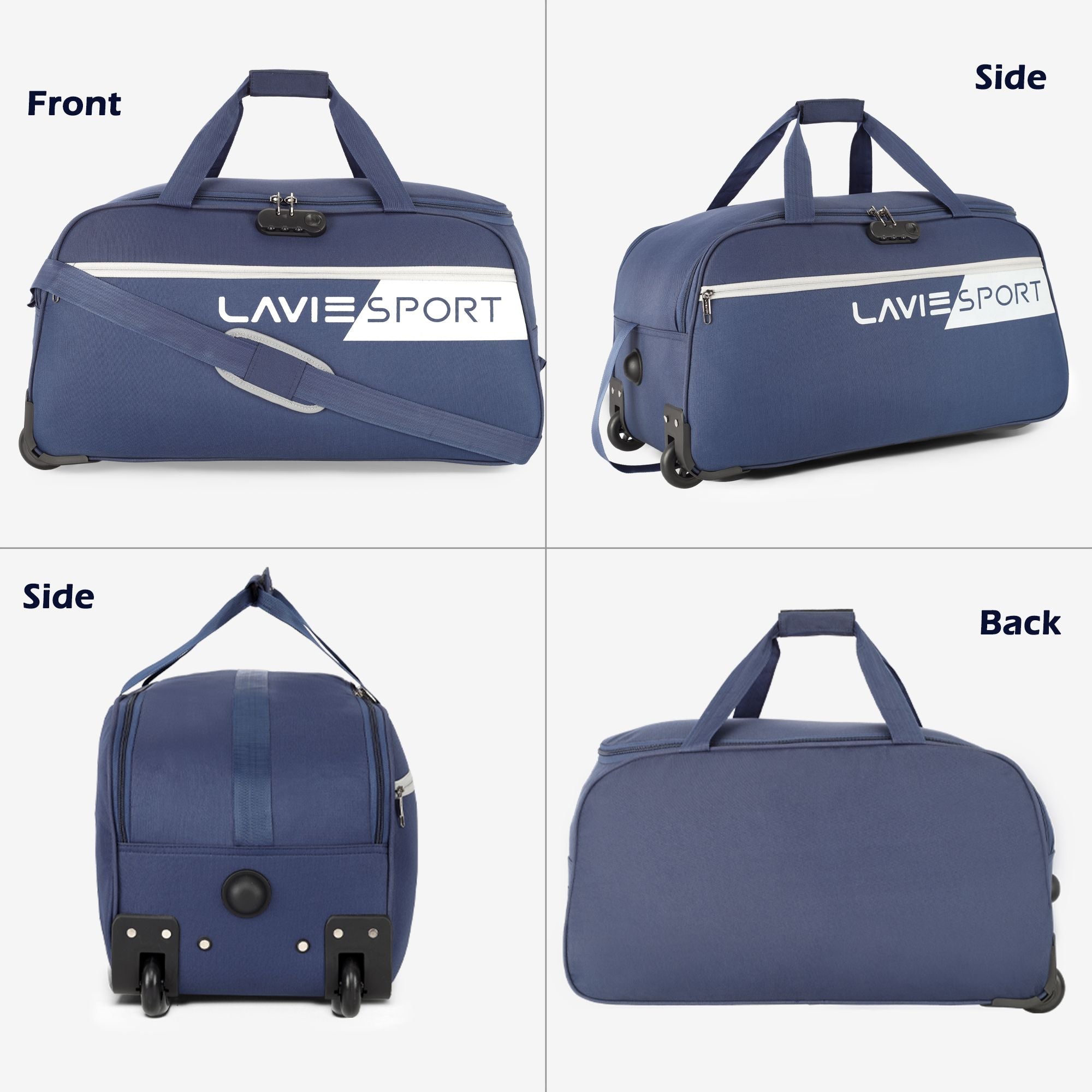 Camelot Wheel Duffle Bag Combi Lock Navy