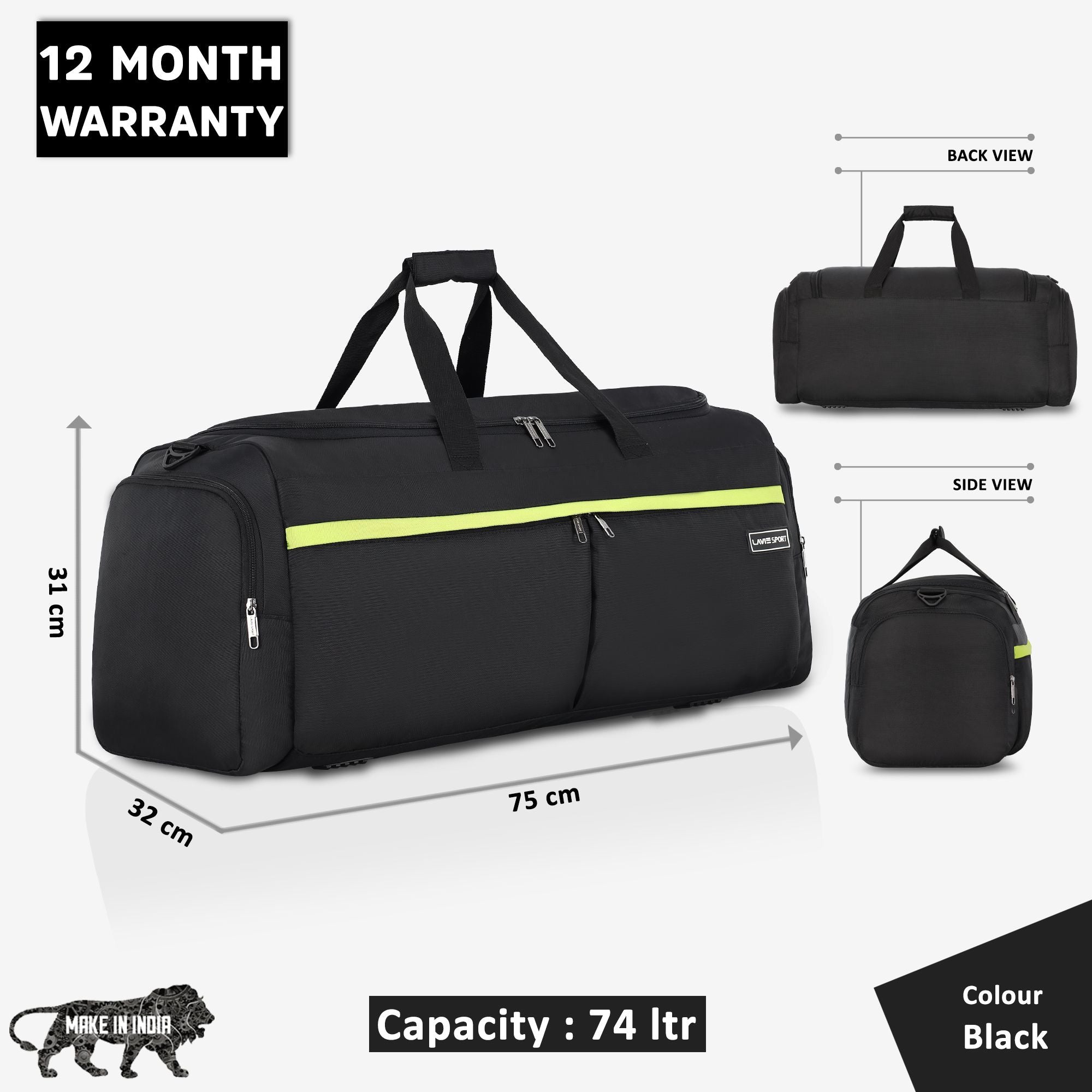 Epitome Duffle Bag Airbag Black