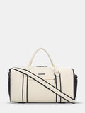 Lavie Sport Pilot 32L Unisex Duffle Bag - Black and Off white Colour