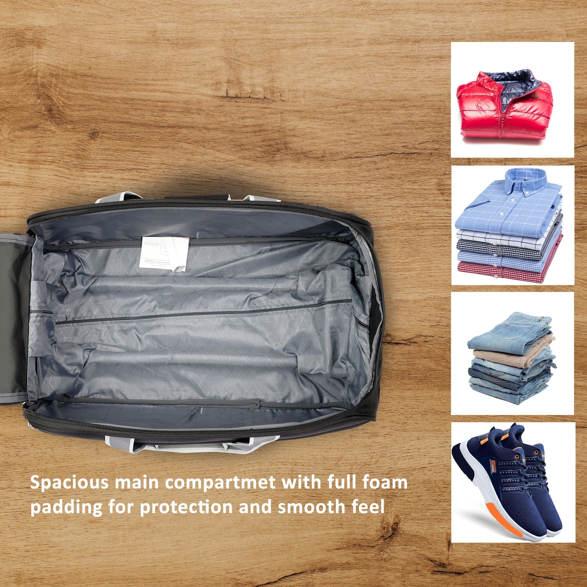 Pluto Wheel Duffle Bag Trolley Black