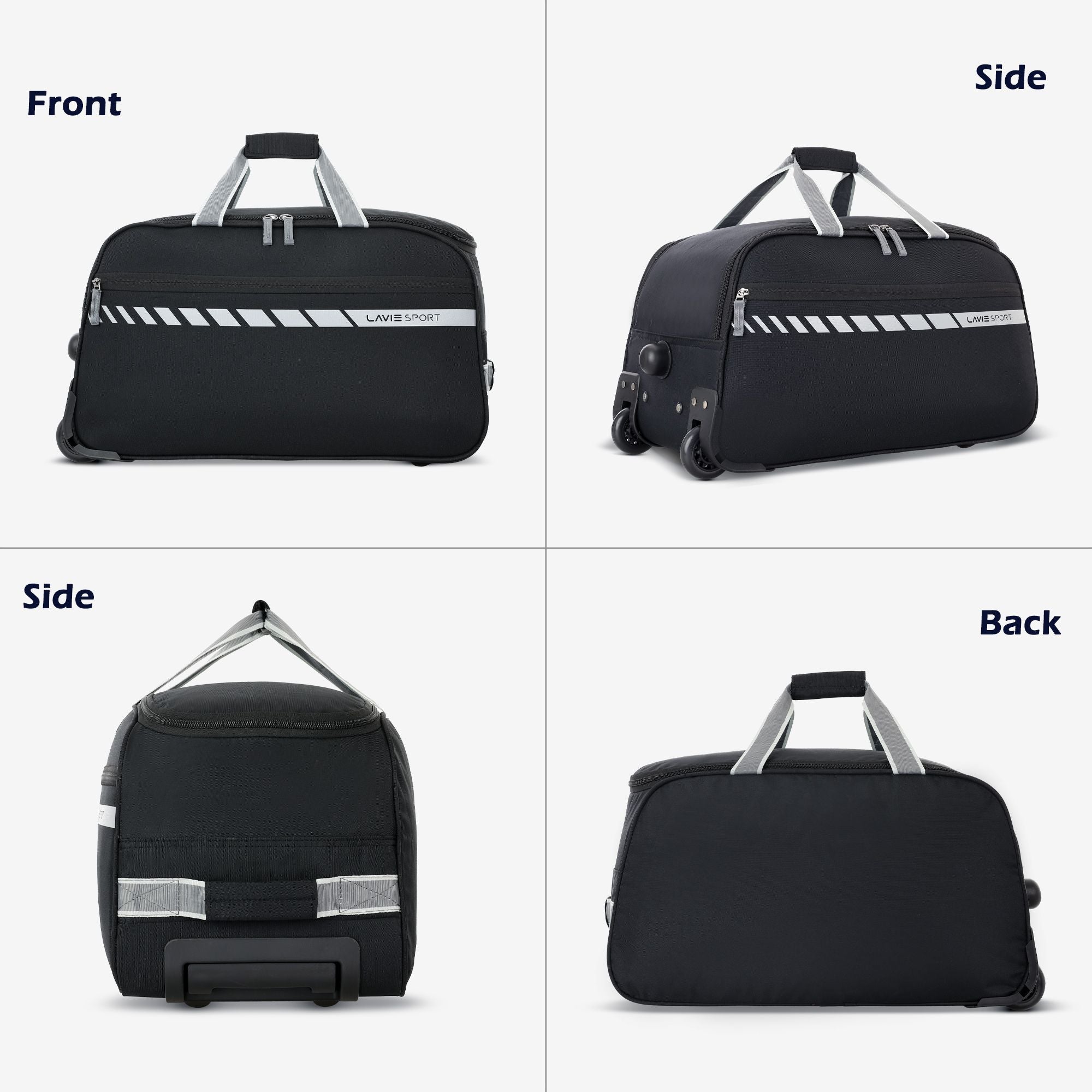 Pluto Wheel Duffle Bag Trolley Black
