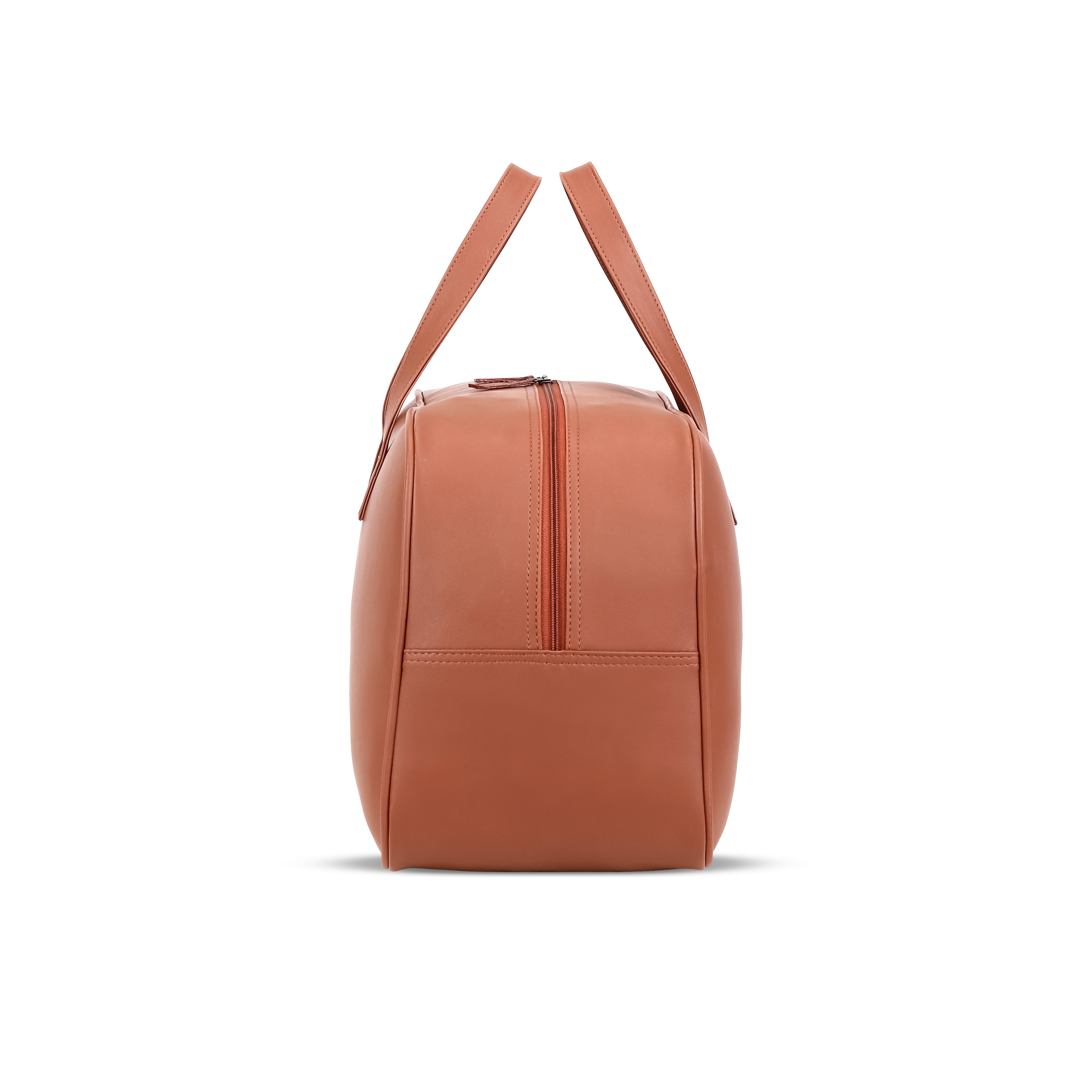 Companion 32L Synthetic Leather Unisex Duffle Bag Tan