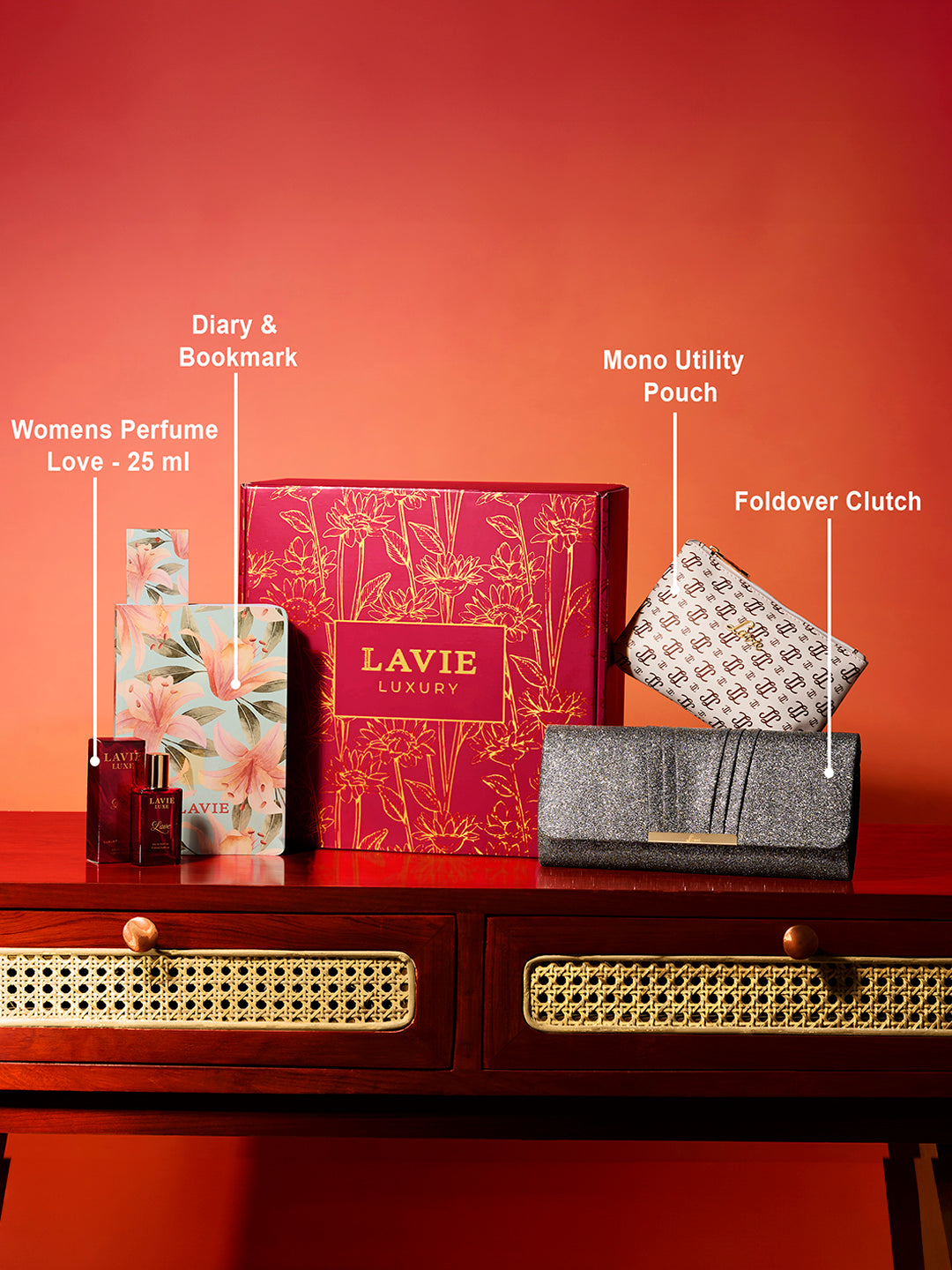 Scarlet Clutch Women Giftset