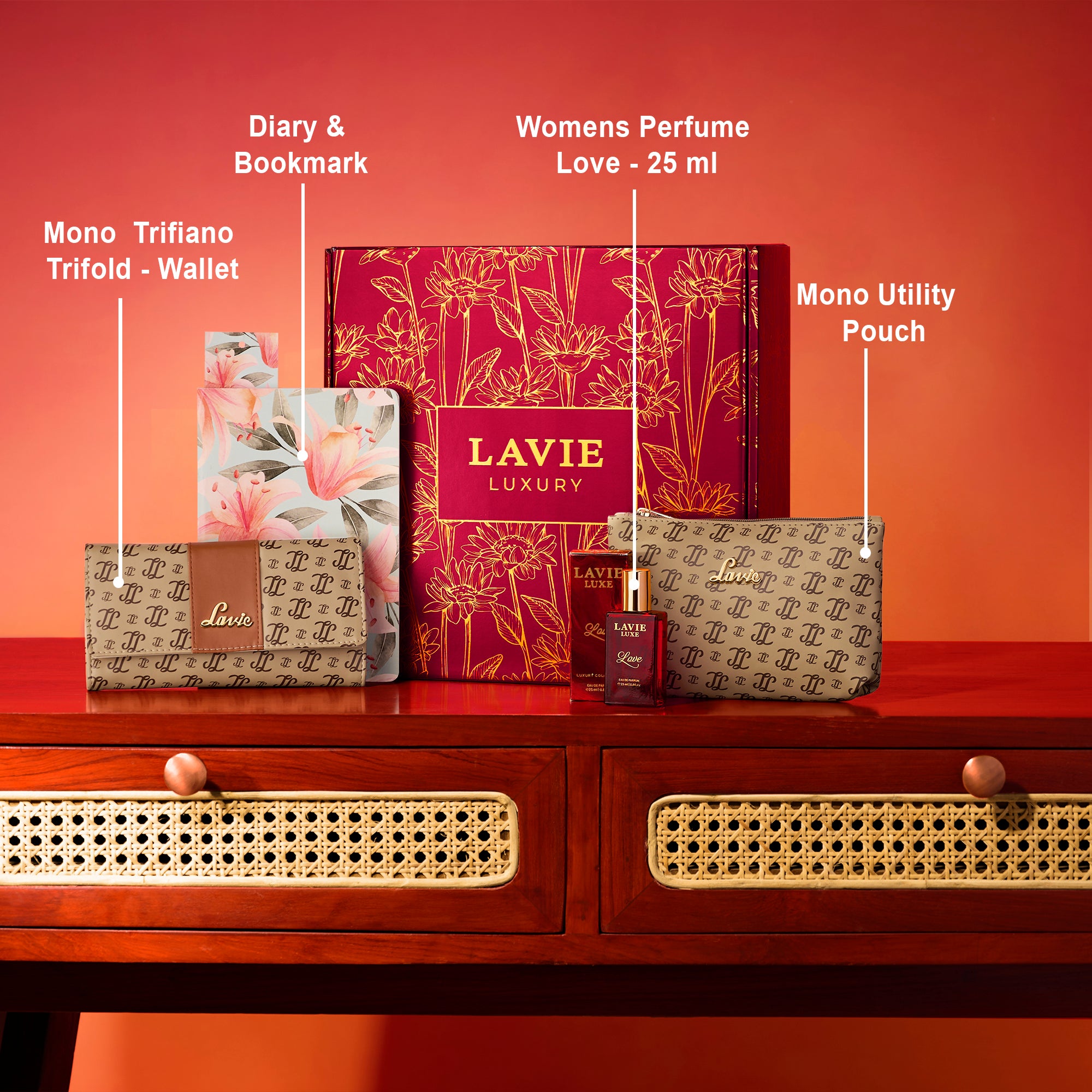 Scarlet Wallet 1 Women Giftset