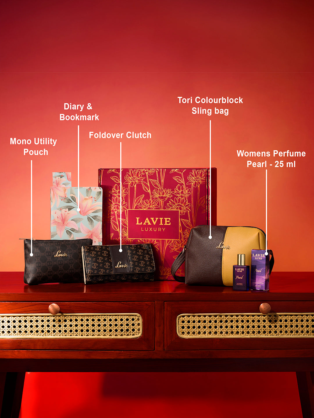 Scarlet SLG Wallet 1 Women Giftset