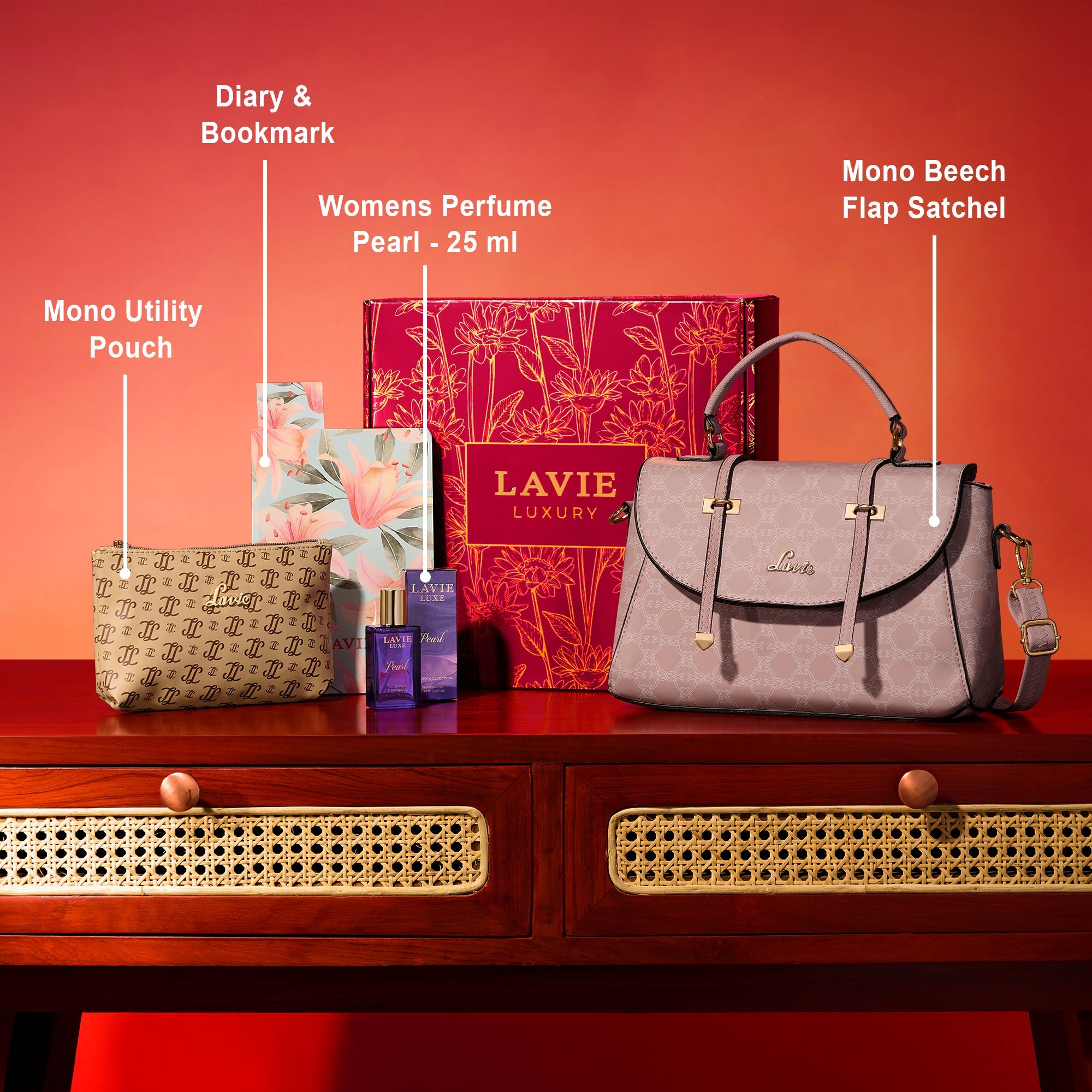 Scarlet Handbag 1 Women Giftset
