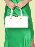 Medium Dazzle Frame Satchel Bag