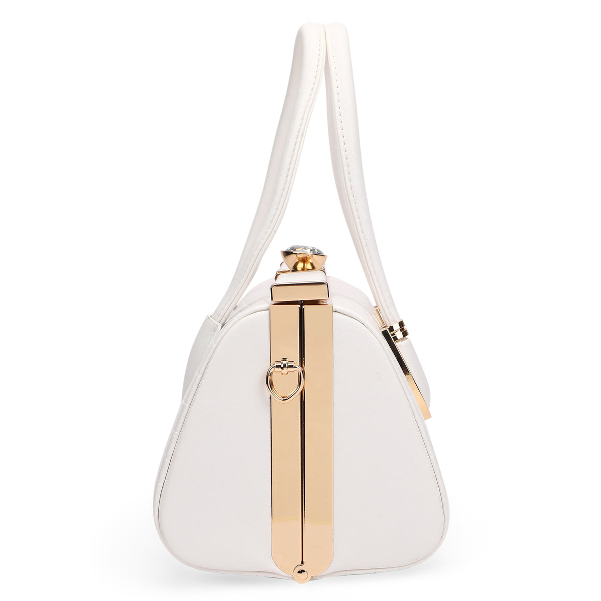 Dazzle Medium White Handbag