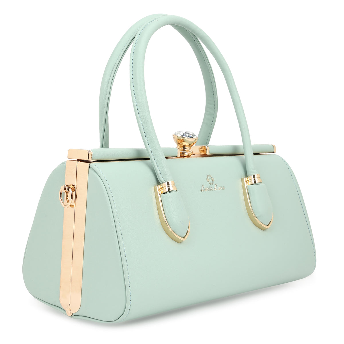 Lavie Luxe Dazzle Mint Medium Women's Framed Bag