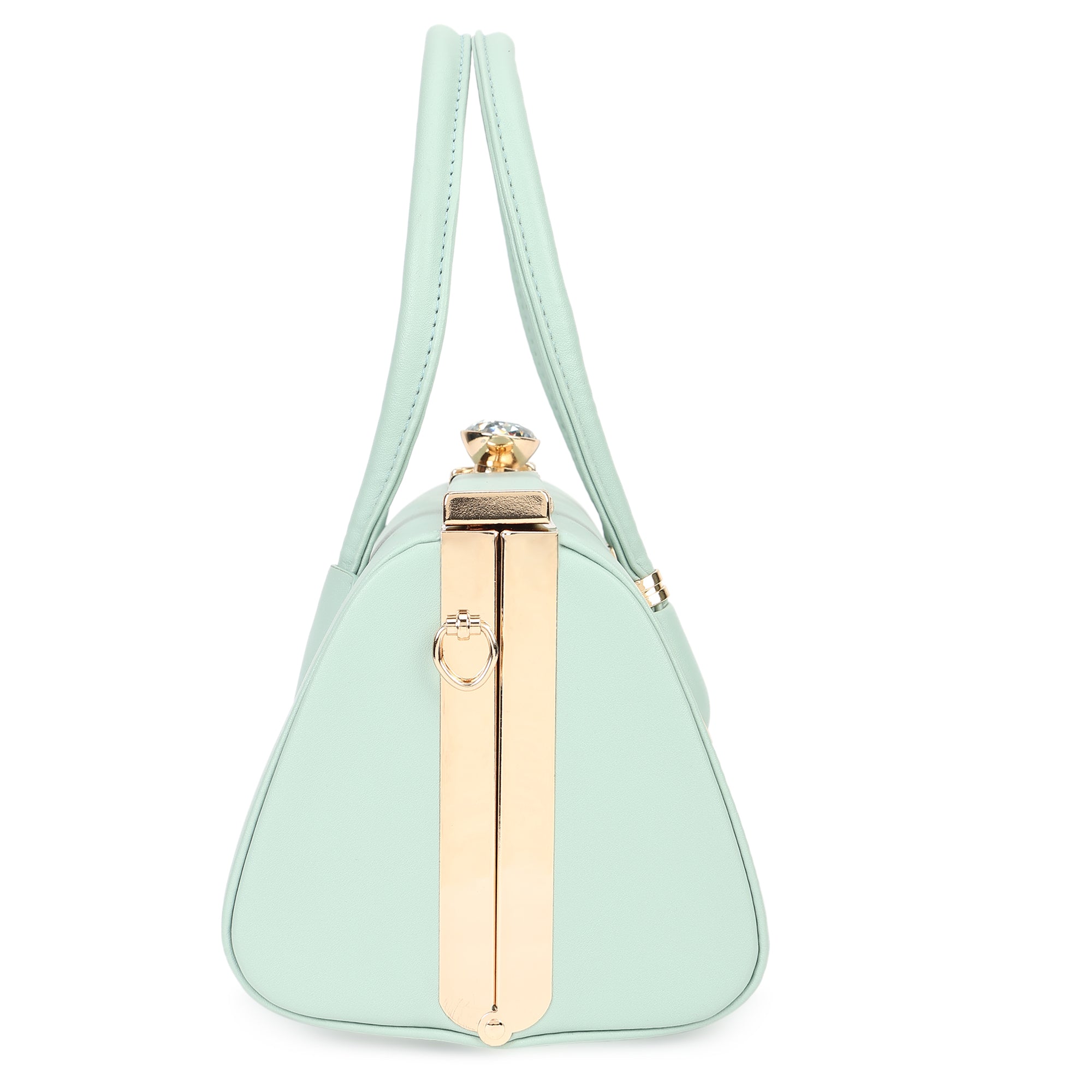 Lavie Luxe Dazzle Mint Medium Women's Framed Bag