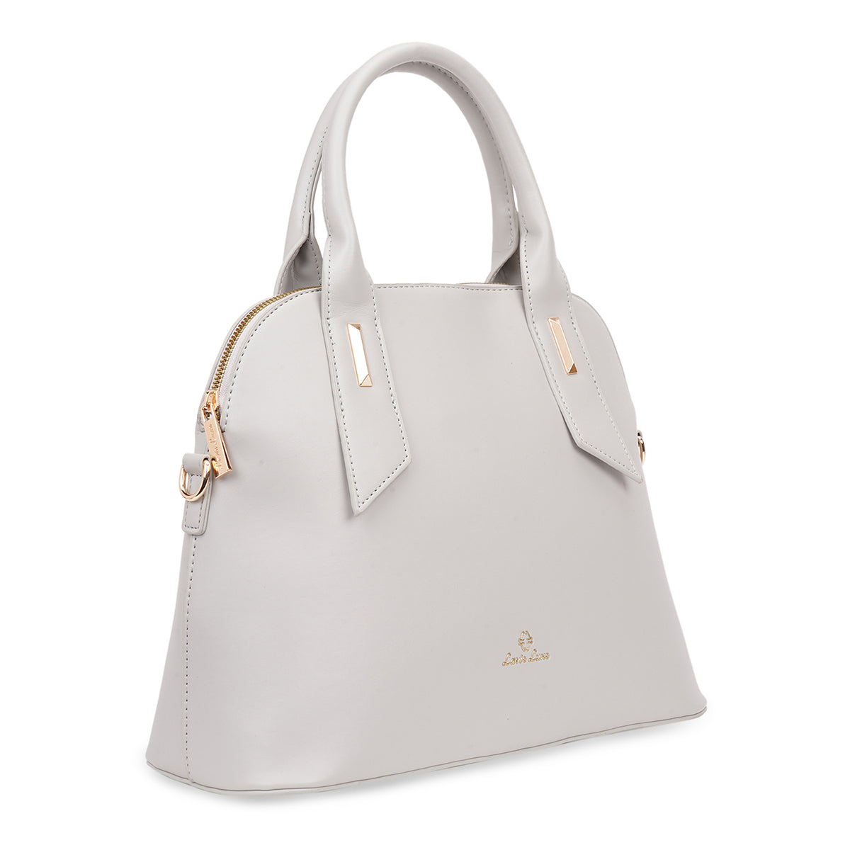 Lavie Luxe Grey Large Women's Kurumba Satchel Bag