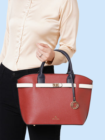 Lavie Luxe Red Medium Women's Fallon Satchel Bag