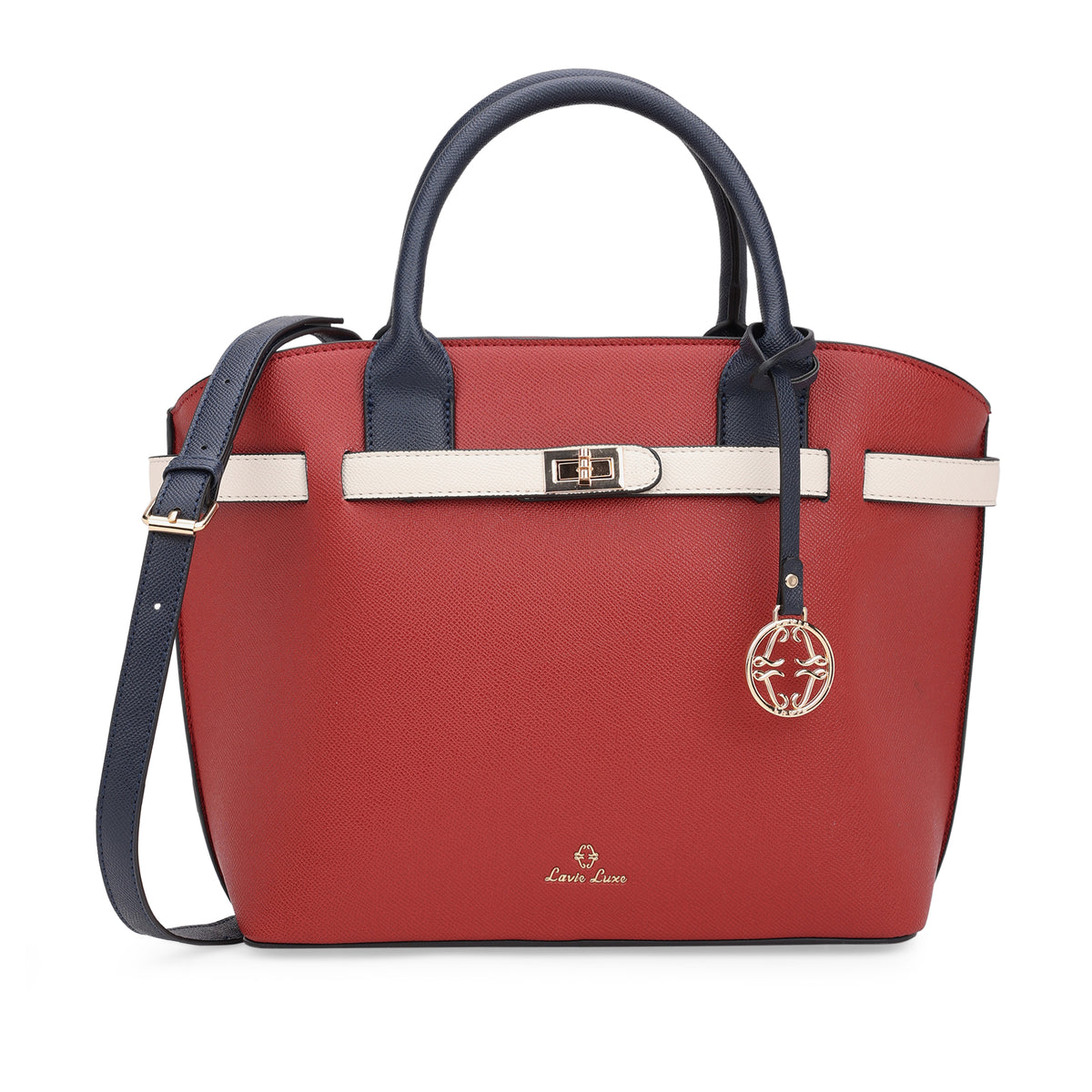 Lavie Luxe Red Medium Women's Fallon Satchel Bag