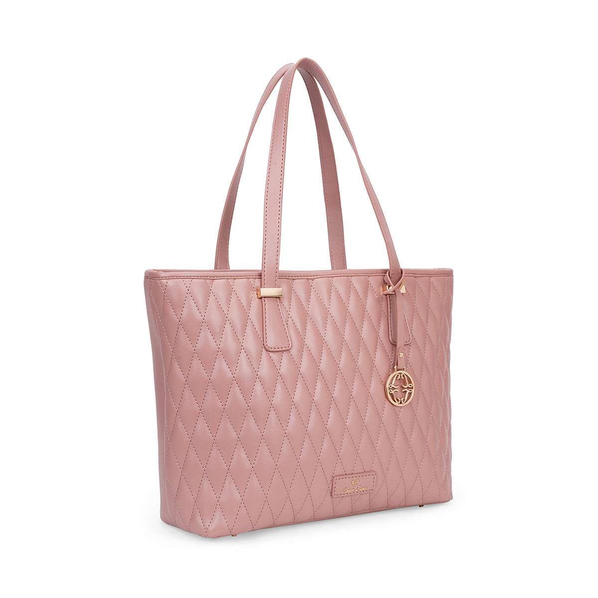 Lavie Luxe Dark Pink Large Women's Sherry Tote Bag