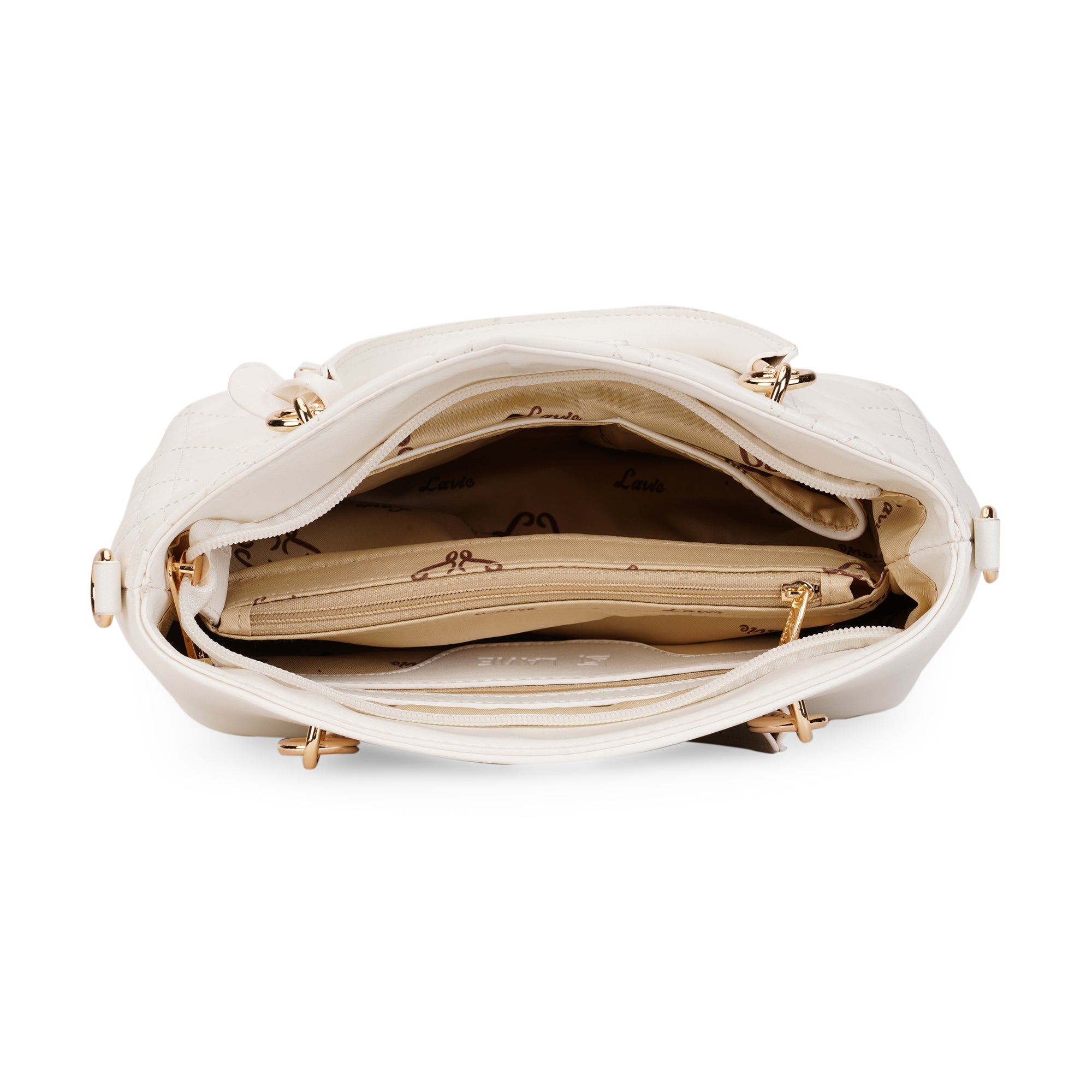 Lavie Luxe White Small Women's Babel Satchel Bag