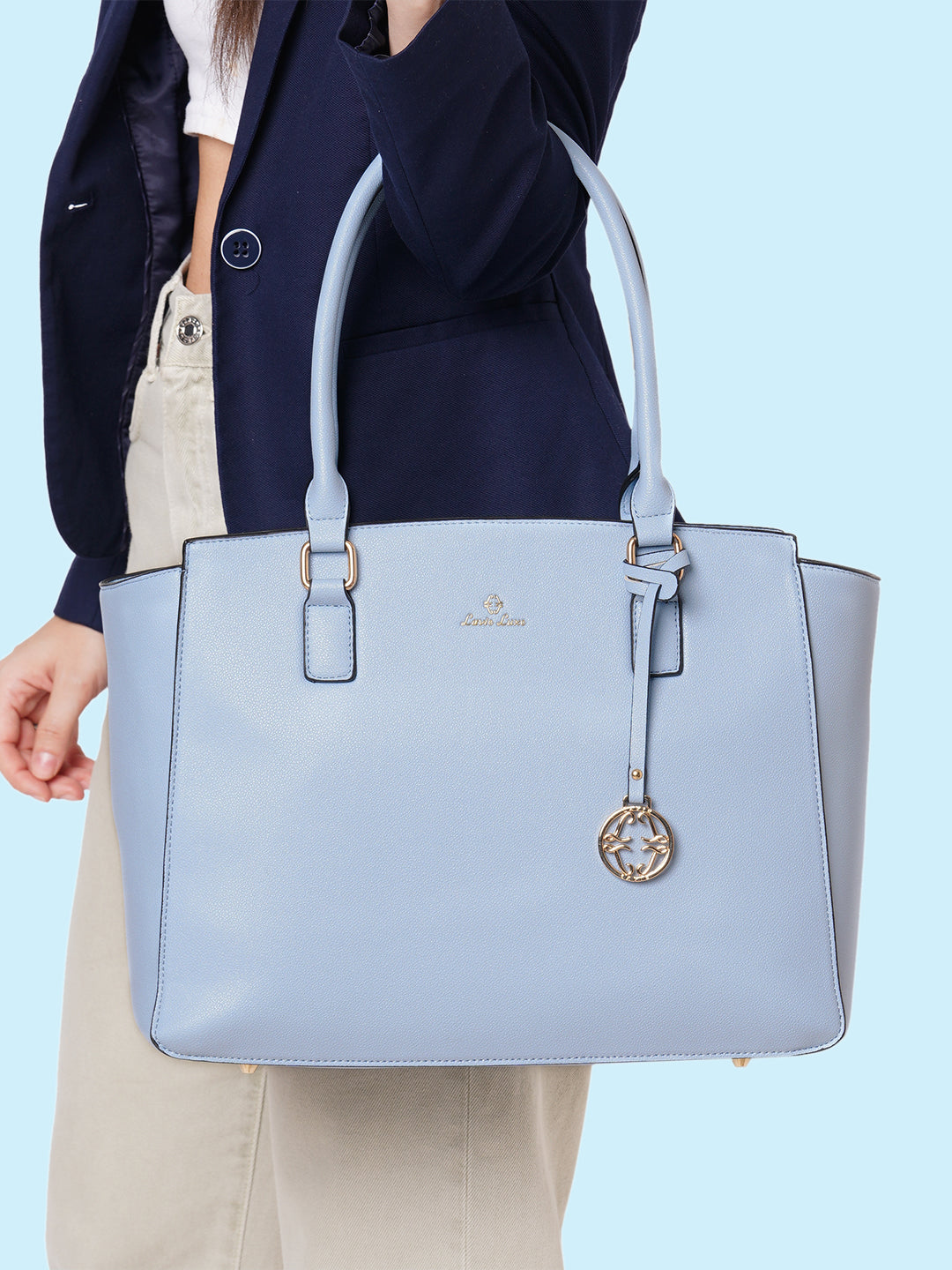 Lavie Luxe Blue Large Women's Kaley Tote Bag