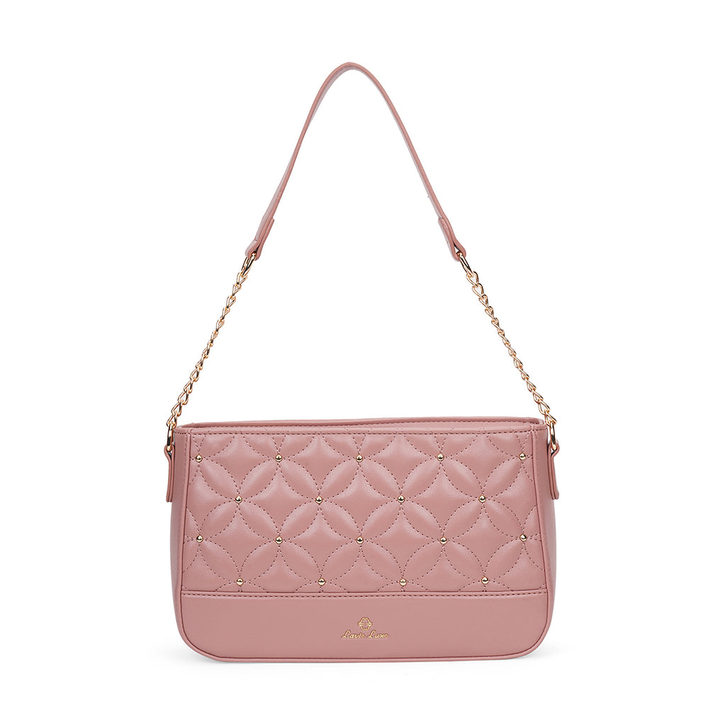 Lavie Luxe Dark Pink Small Women's Blixen Hobo Bag