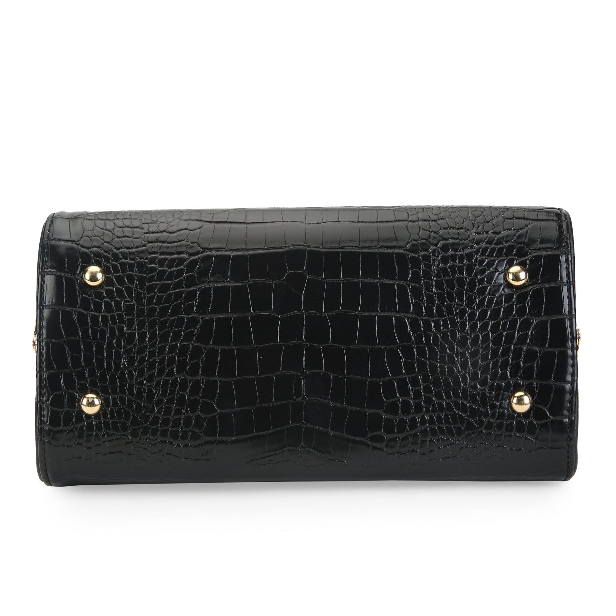 Lavie Luxe Black Medium Women's Dazzle Frame Satchel Bag