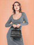 Medium Bubble Flap Satchel Bag